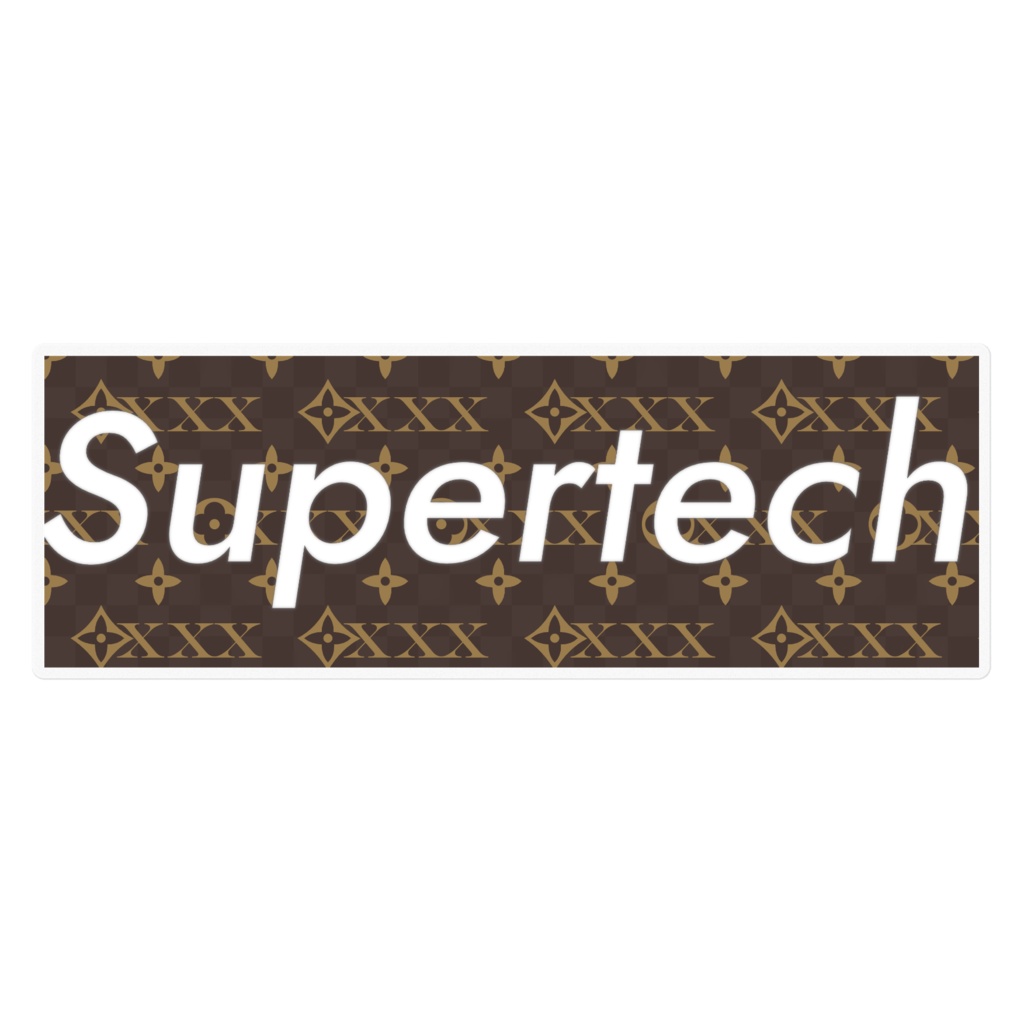 Supertech 箱ステッカー