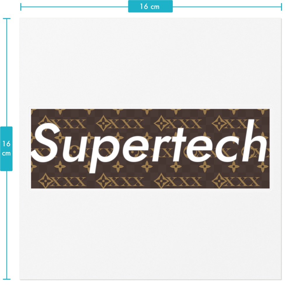 Supertech 箱ステッカー