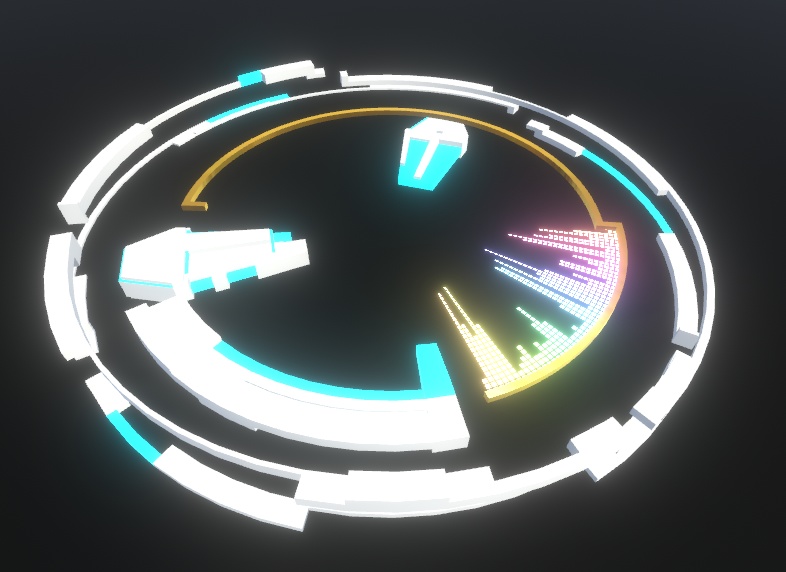 VCC対応 自動で動く! AudioLink対応 AudioSpectrumShader