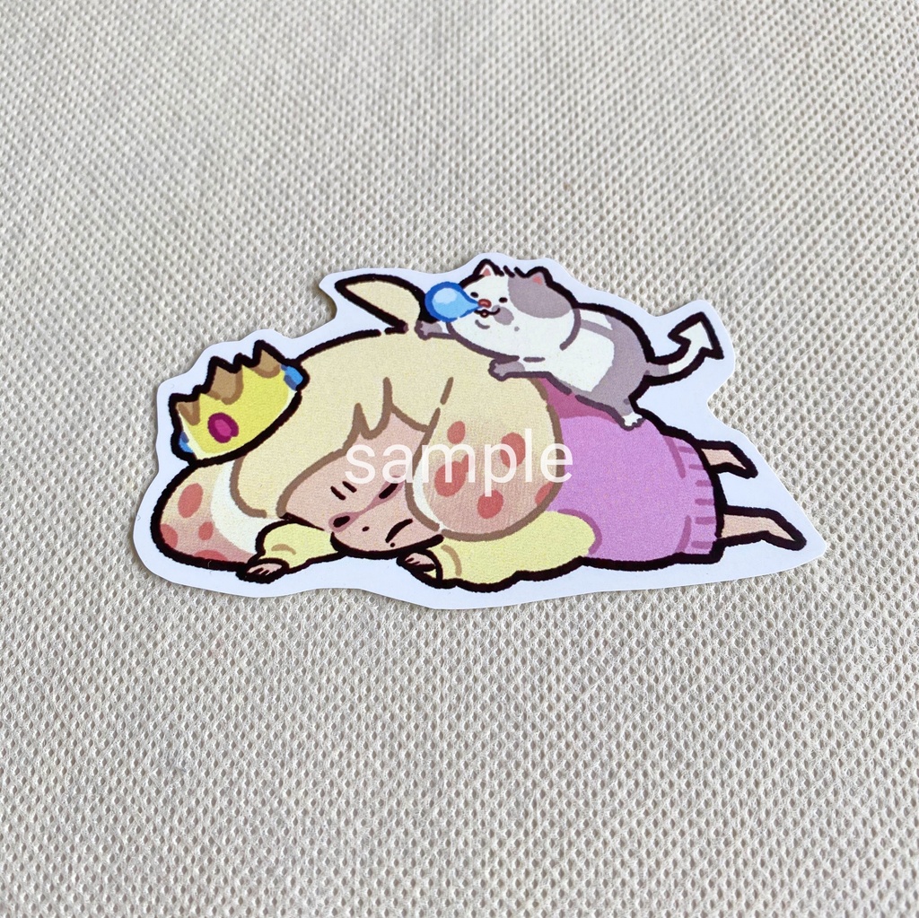 ヒメちゃんステッカー　ぺたんこ