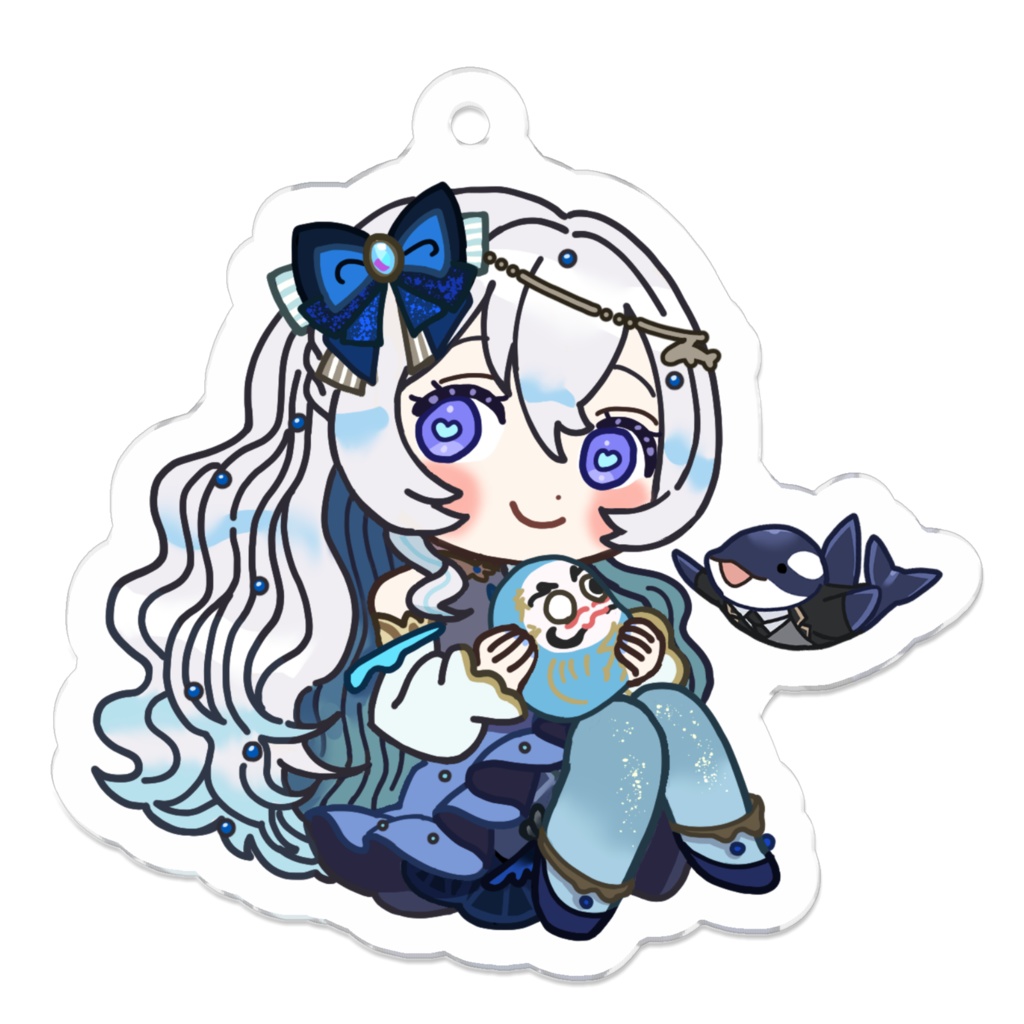 月鯨みはね アクリルキーホルダー なかよしシャチくん