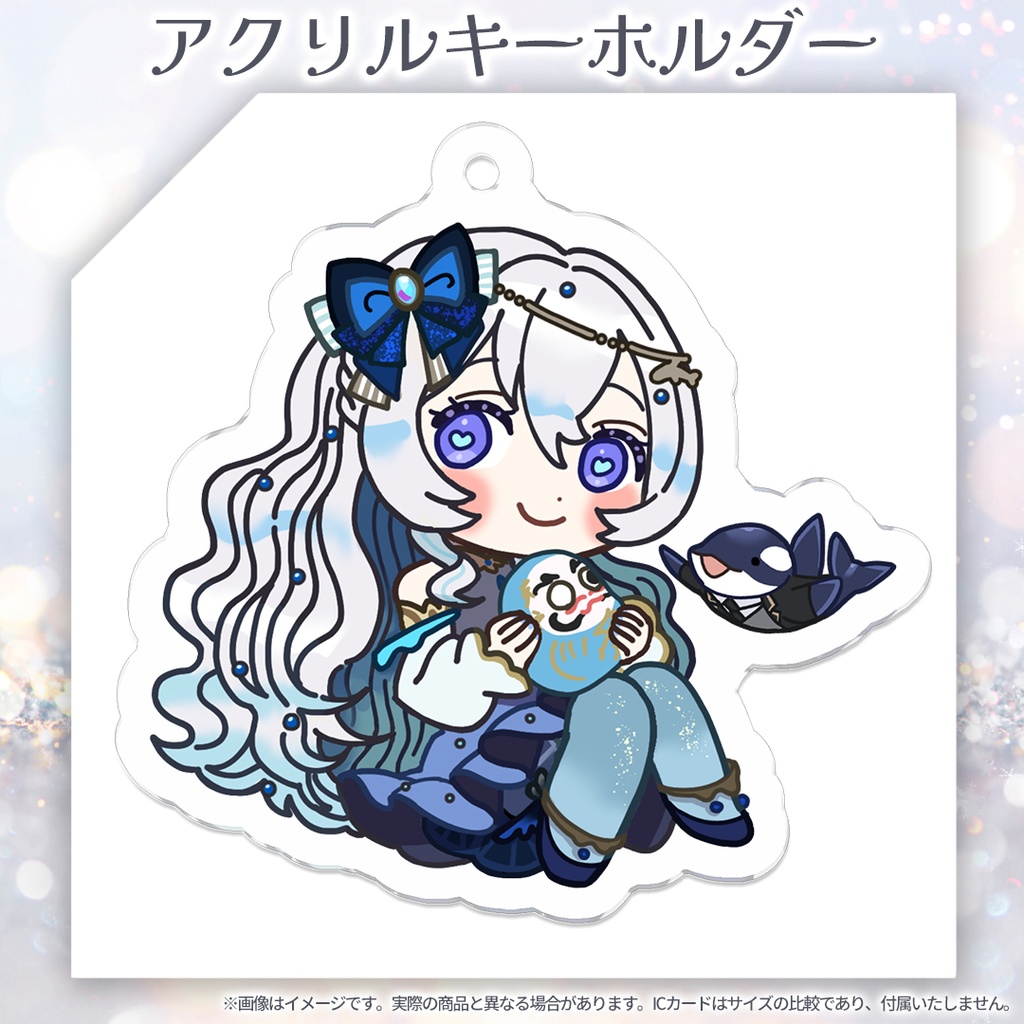月鯨みはね アクリルキーホルダー なかよしシャチくん