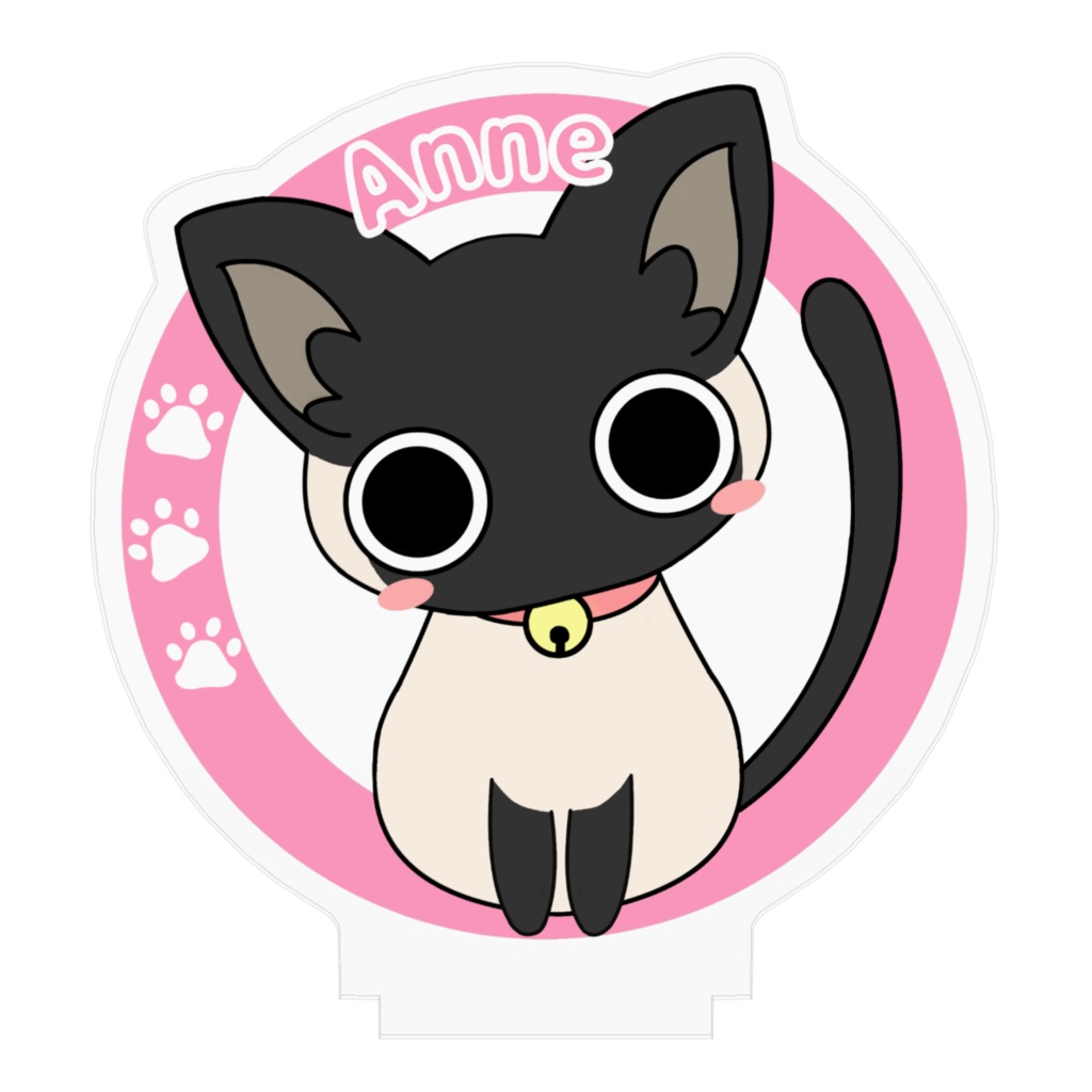 シャム猫のアン アクリルフィギュア