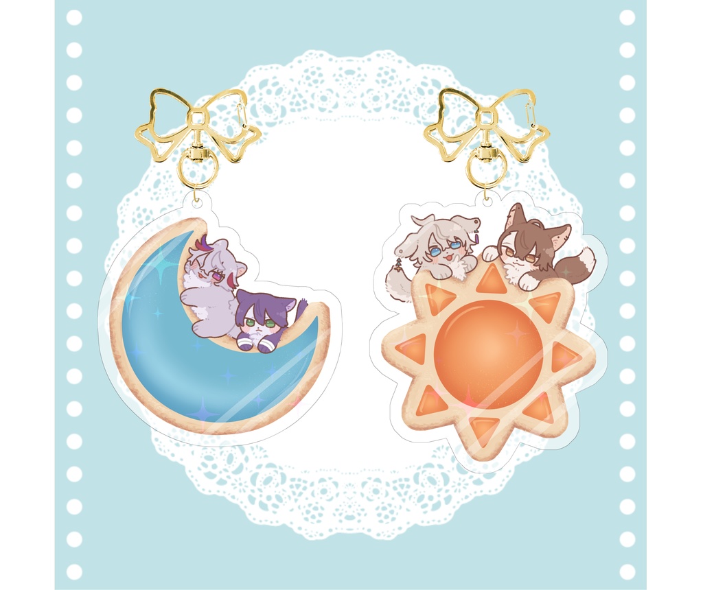 【非公式】わんにゃんろふまおアクリルキーホルダー