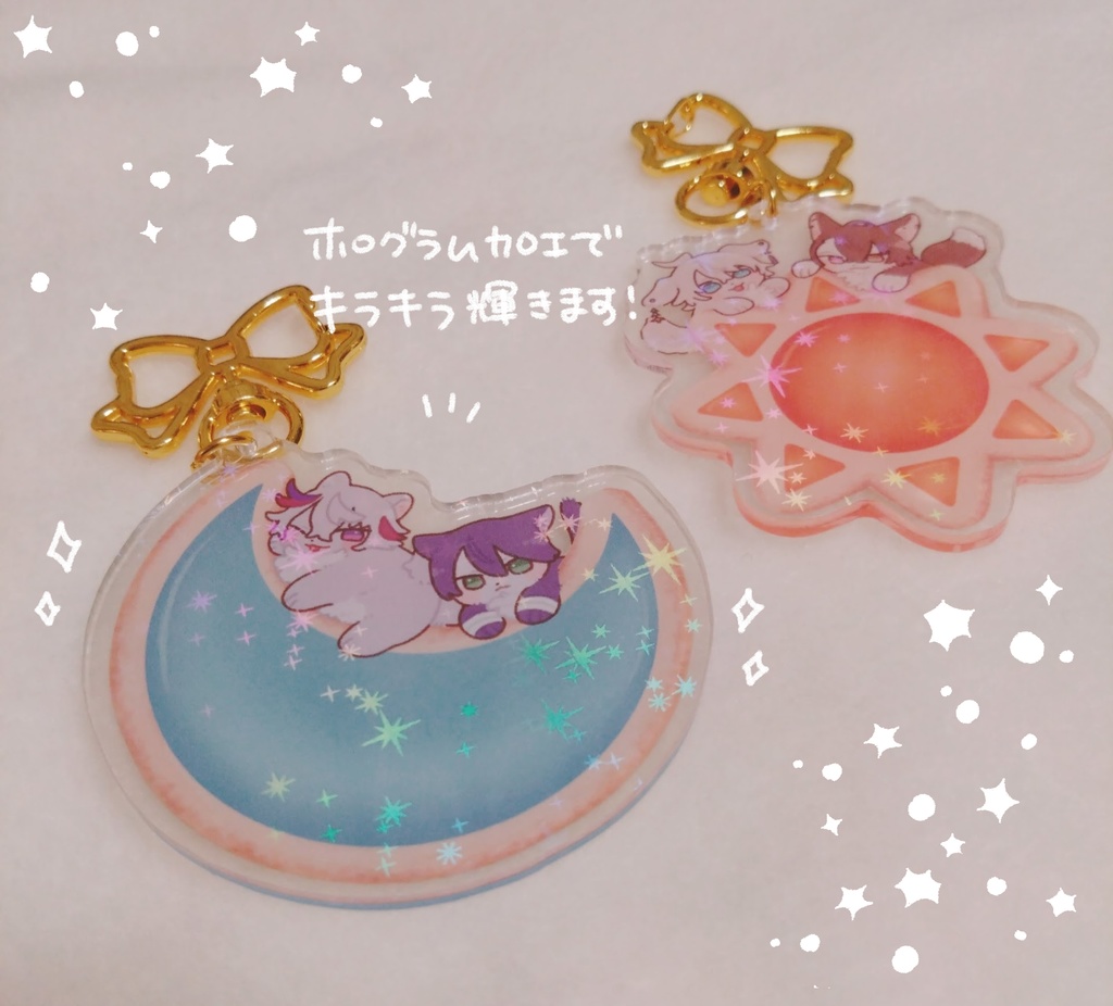 【非公式】わんにゃんろふまおアクリルキーホルダー