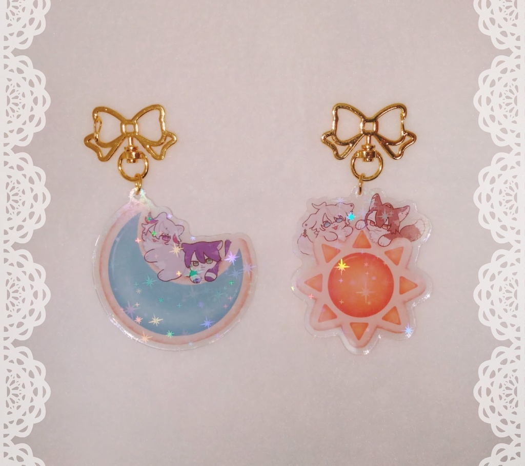 【非公式】わんにゃんろふまおアクリルキーホルダー