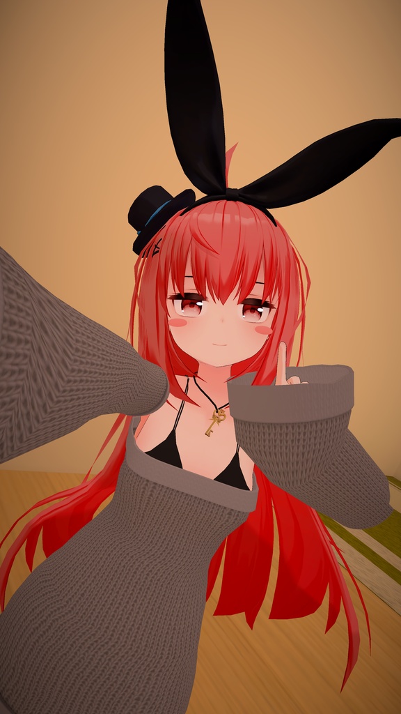 【リアアリス用】らずべりー式 肩出しニット【VRChat】
