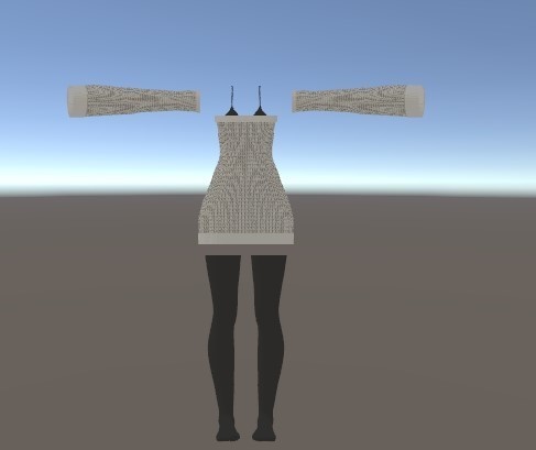 【リアアリス用】らずべりー式 肩出しニット【VRChat】