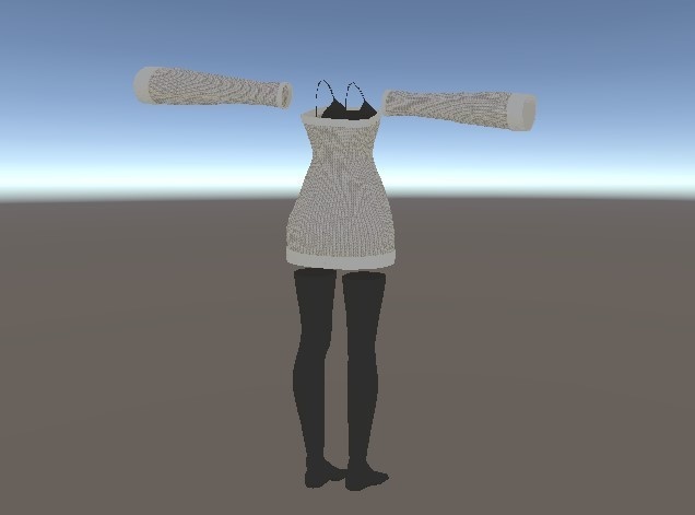 【リアアリス用】らずべりー式 肩出しニット【VRChat】