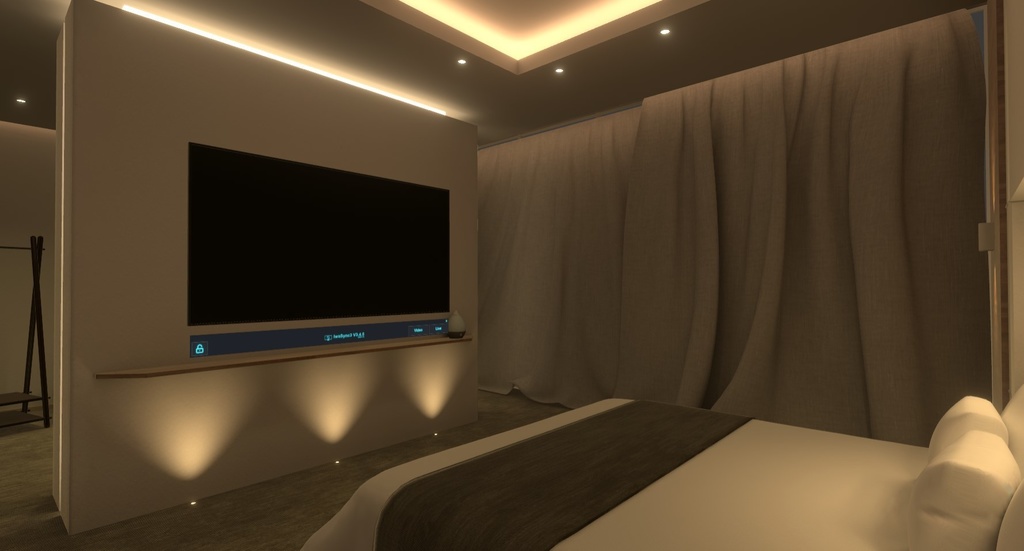 【VRChat】RBS BR03_Bedroom v2.0.0【睡眠ギミック設置済み】