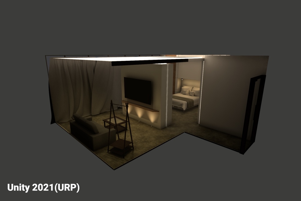 【VRChat】RBS BR03_Bedroom v2.0.0【睡眠ギミック設置済み】