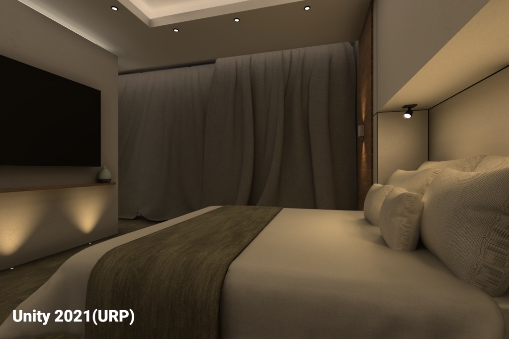 【VRChat】RBS BR03_Bedroom v2.0.0【睡眠ギミック設置済み】