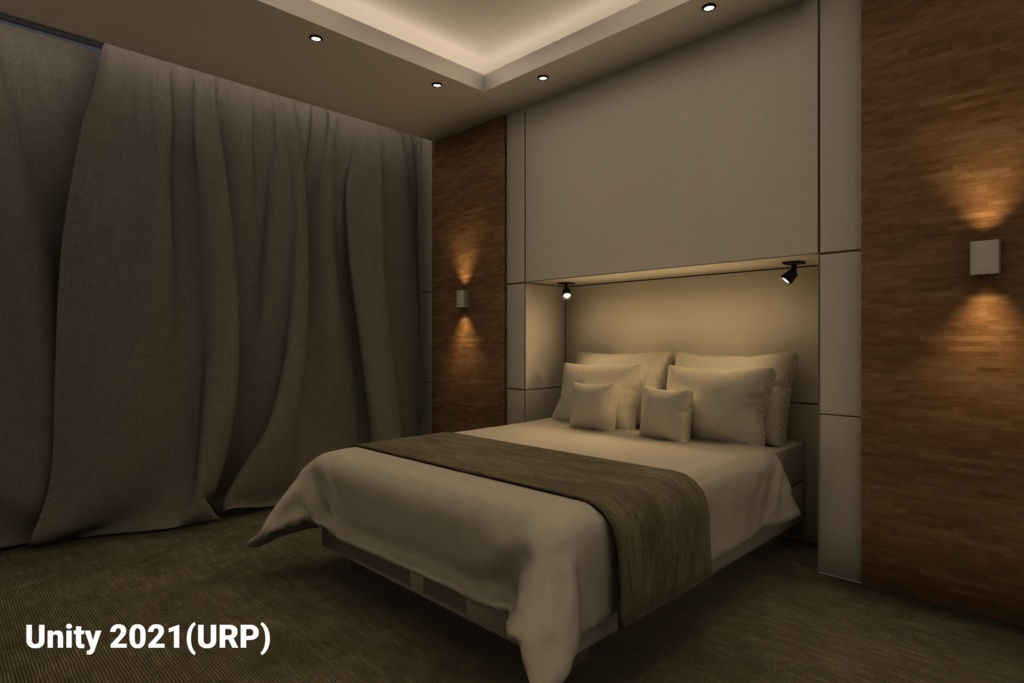 【VRChat】RBS BR03_Bedroom v2.0.0【睡眠ギミック設置済み】