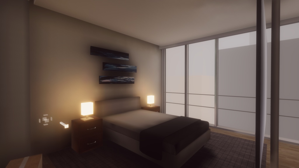 【Unity2022対応】らずべりー式 高層階のおうち(Lumo) + 自動生成ギャラリールーム【専用サポートGUI付属】