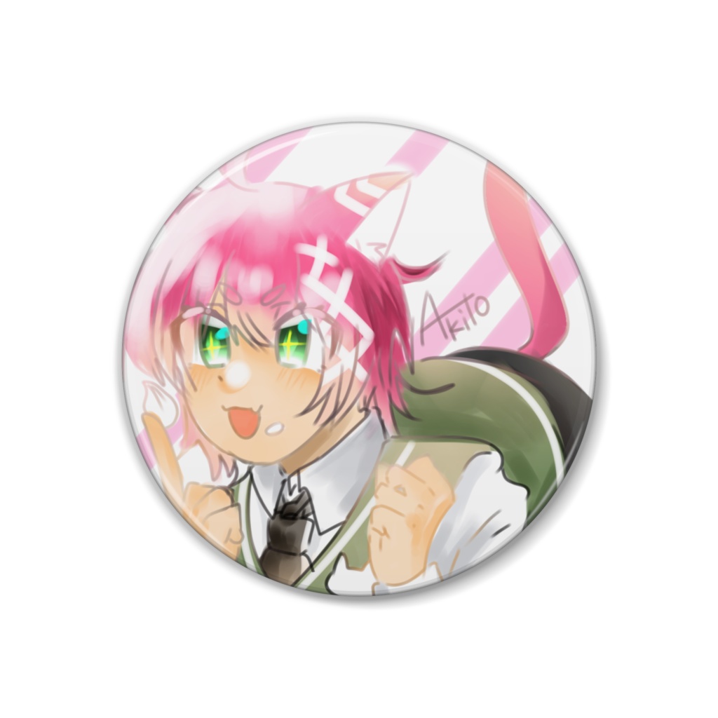 つまみ食い缶バッジ