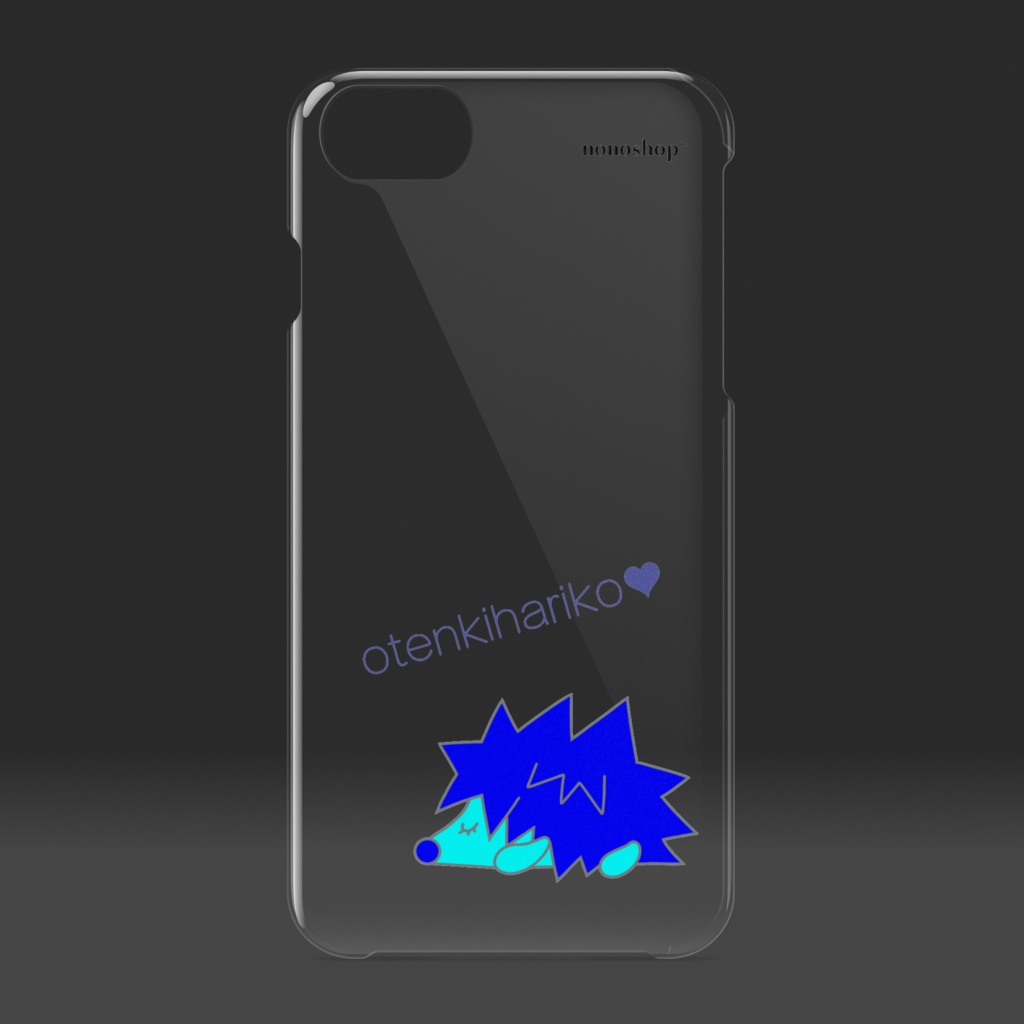 おてんきはりこスマホケース/Clear Blue