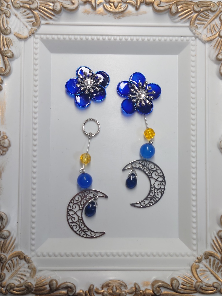 サンカヨウの耳飾り