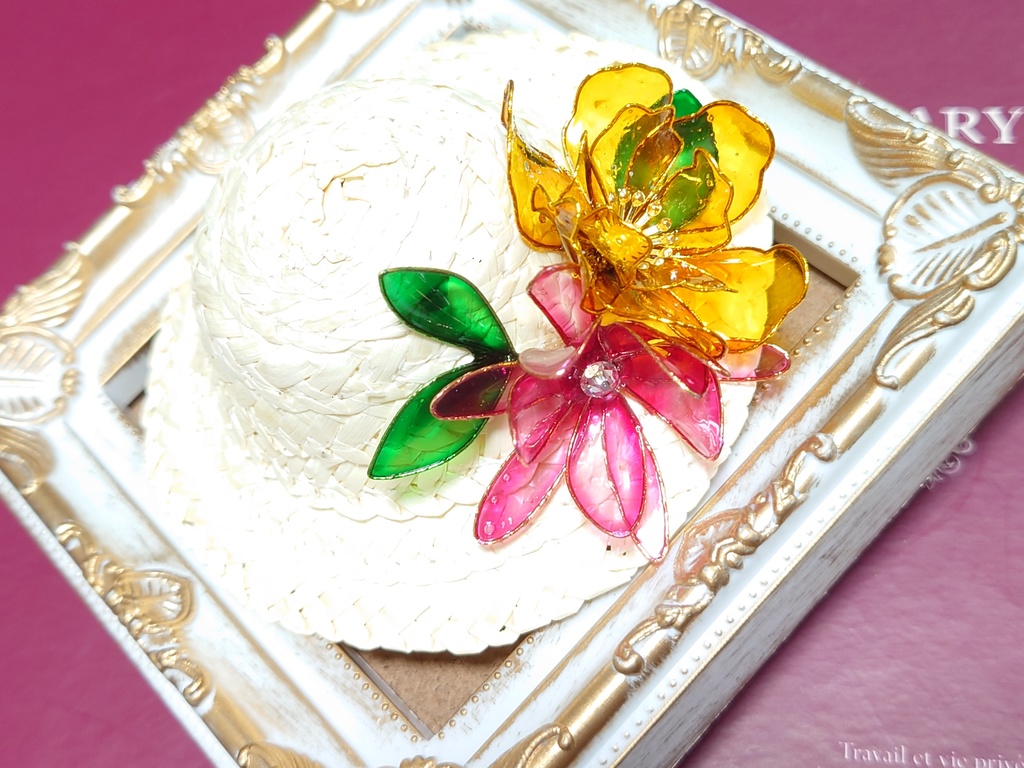 ぬい用麦わら帽子