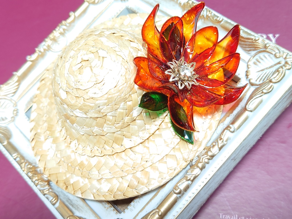 ぬい用麦わら帽子