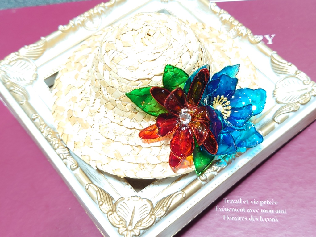 ぬい用麦わら帽子