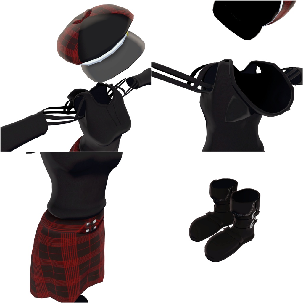 パーカー・スカート【量産型のらきゃっとぷらす/TS_sotai3.x~4.0】