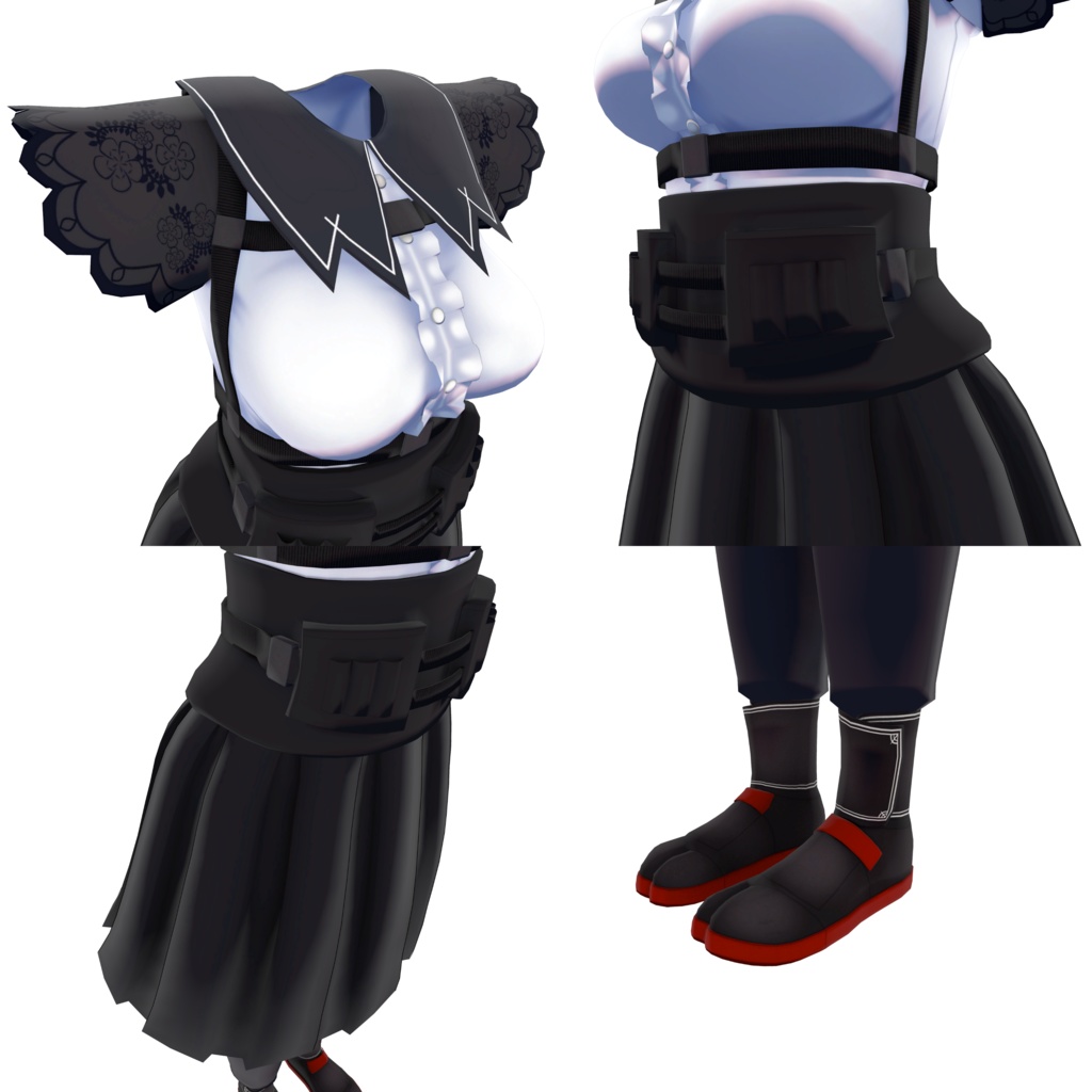 ゴスロリテックウェアREMAKE FULLSET【量産型のらきゃっとぷらす】