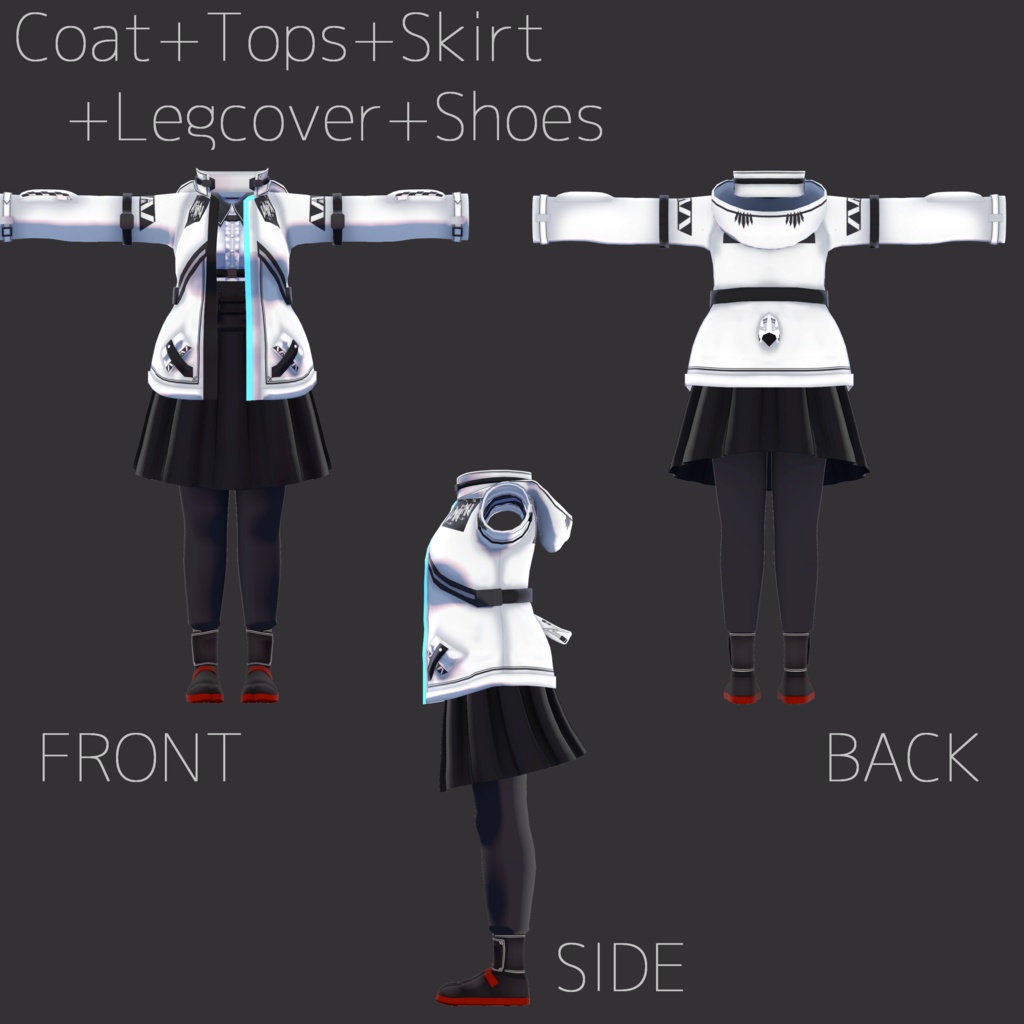 ゴスロリテックウェアREMAKE FULLSET【量産型のらきゃっとぷらす】