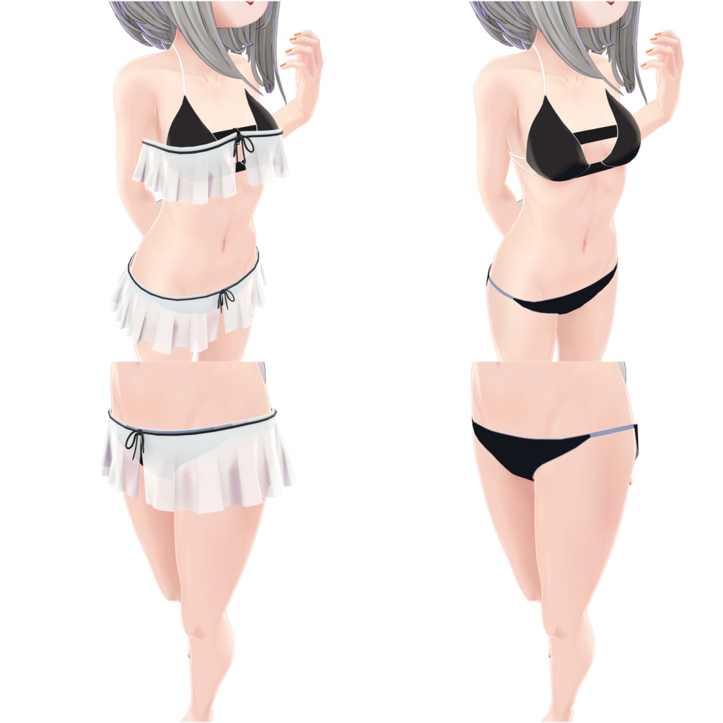 フリルビキニ【レイニィちゃん用衣装モデル】