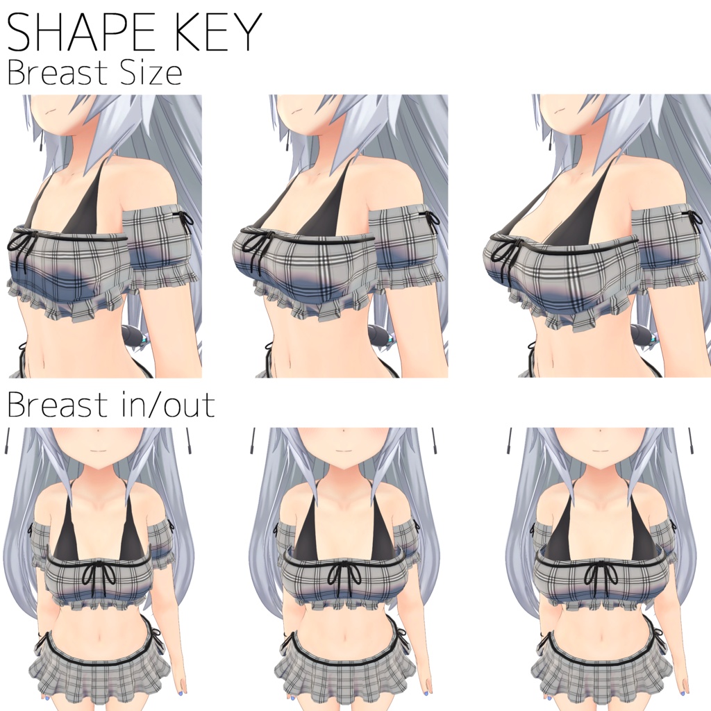 オフショルフリルビキニ【量産型のらきゃっとぷらす/TS_sotai4.0】