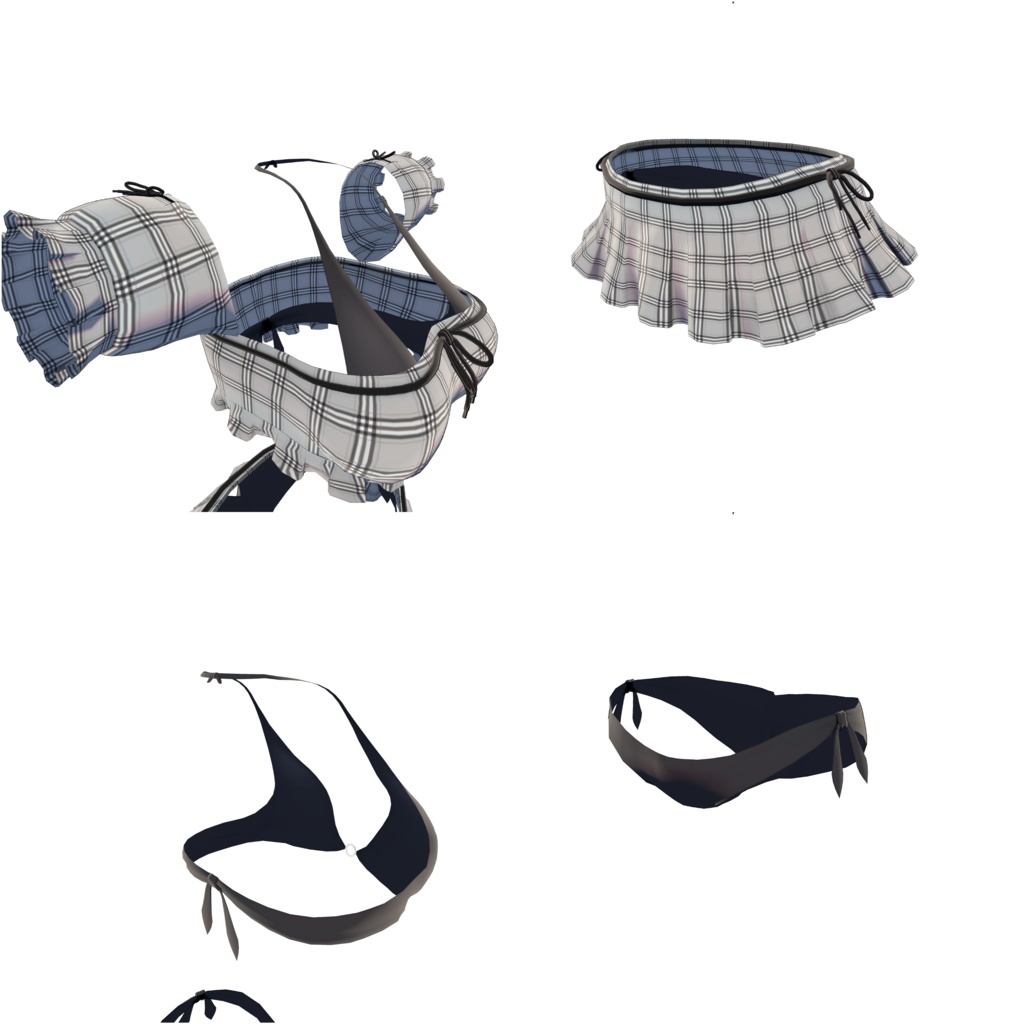 オフショルフリルビキニ【量産型のらきゃっとぷらす/TS_sotai4.0】