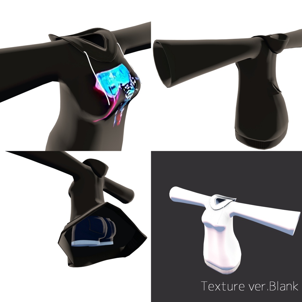 ロングパーカー【量産型のらきゃっとぷらす/TS_sotai4.0】