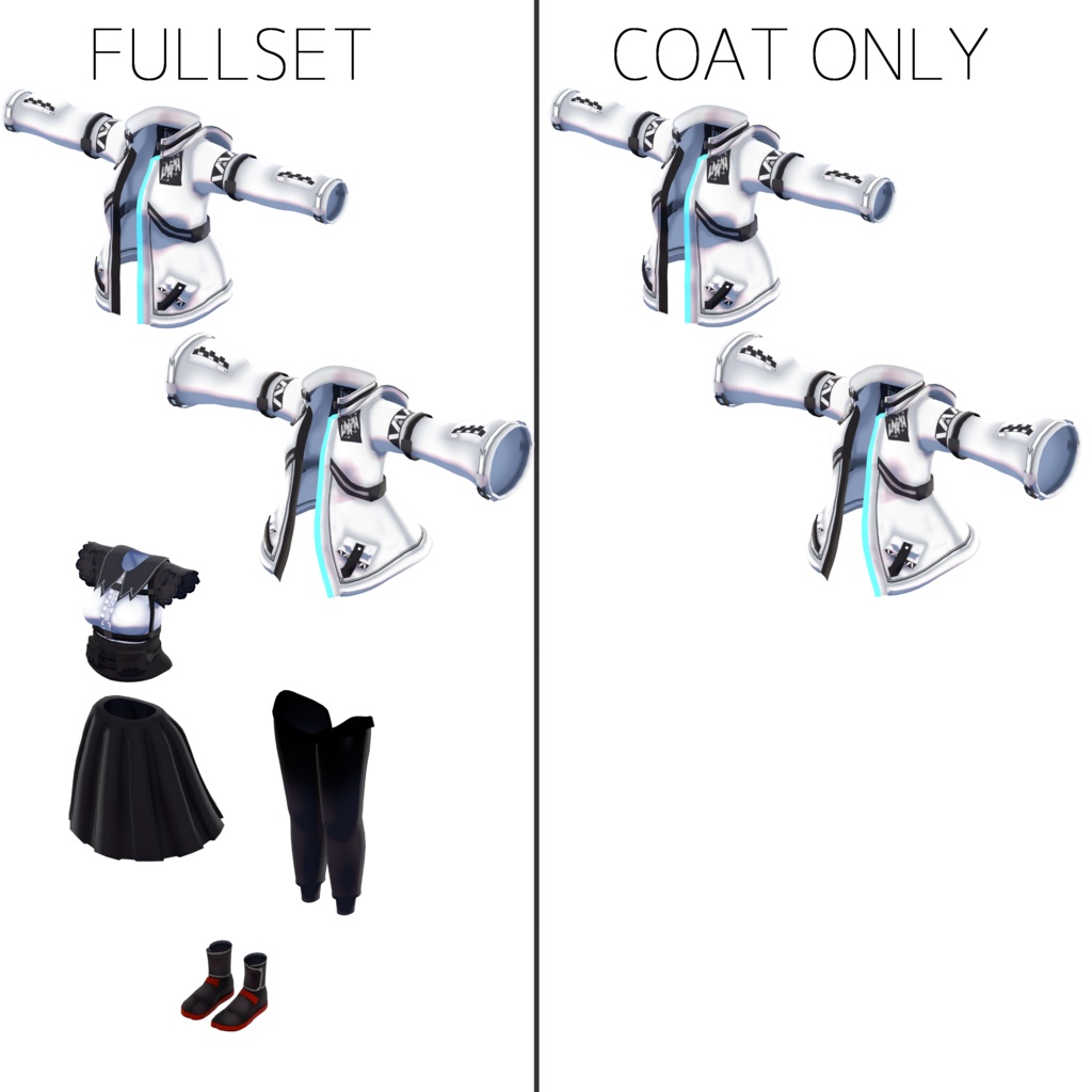 テックコート(ゴスロリテックウェアREMAKE CoatOnly)【量産型のらきゃっとぷらす】