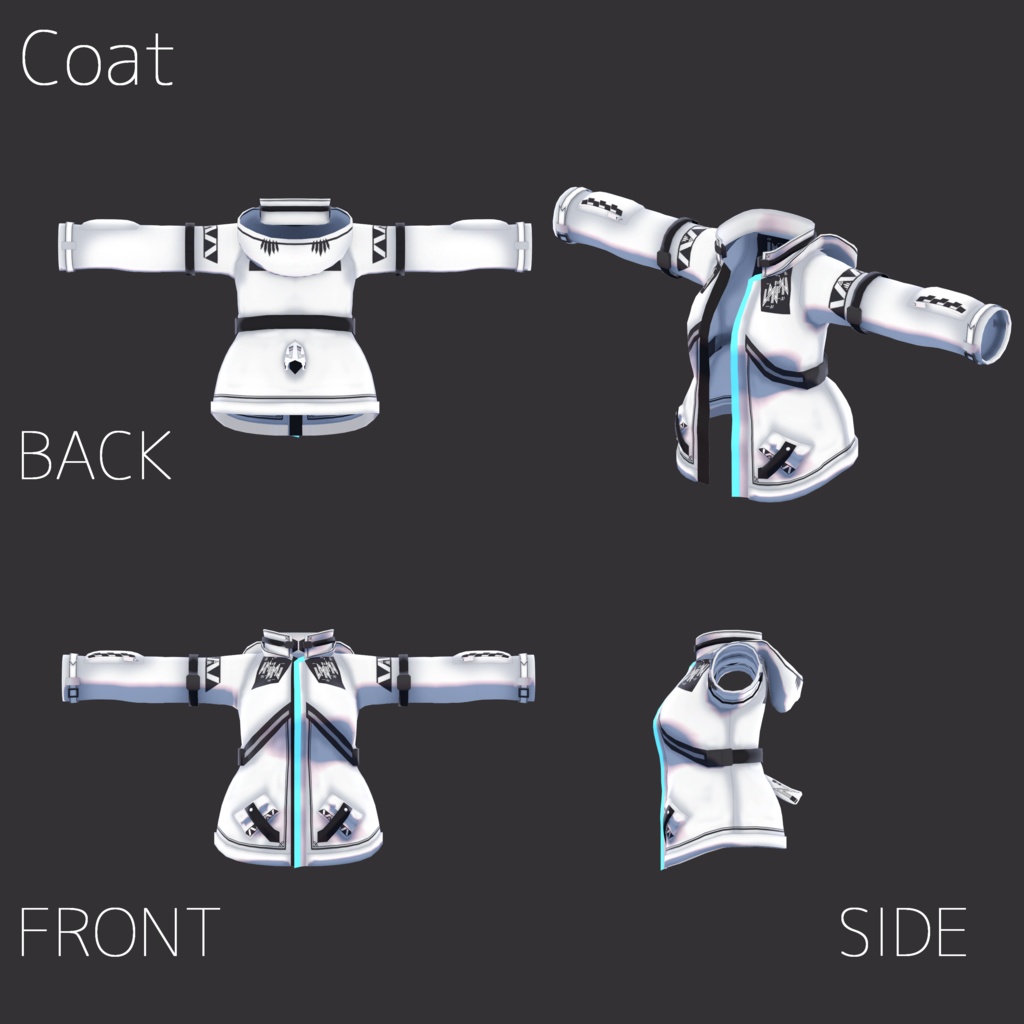 テックコート(ゴスロリテックウェアREMAKE CoatOnly)【量産型のらきゃっとぷらす】