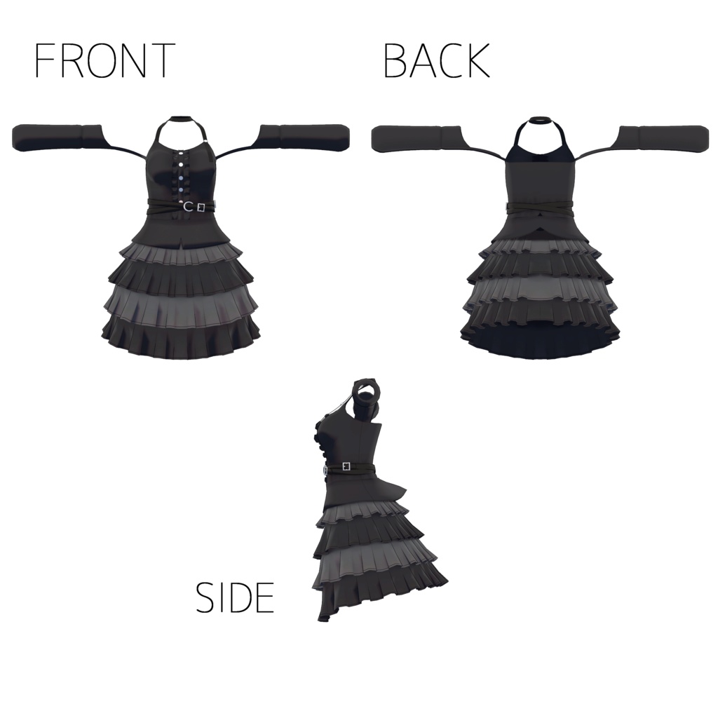 ゴスロリサマーワンピ【量産型のらきゃっとぷらす】