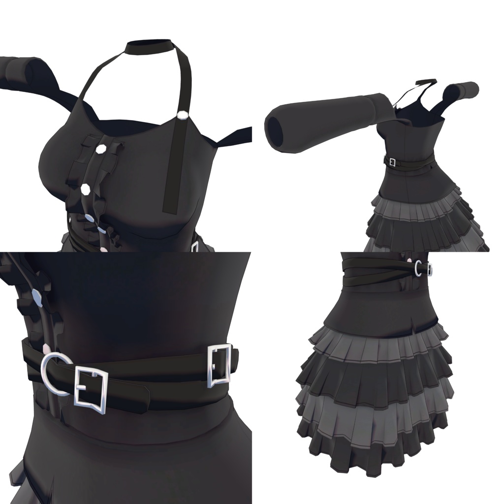 ゴスロリサマーワンピ【量産型のらきゃっとぷらす】