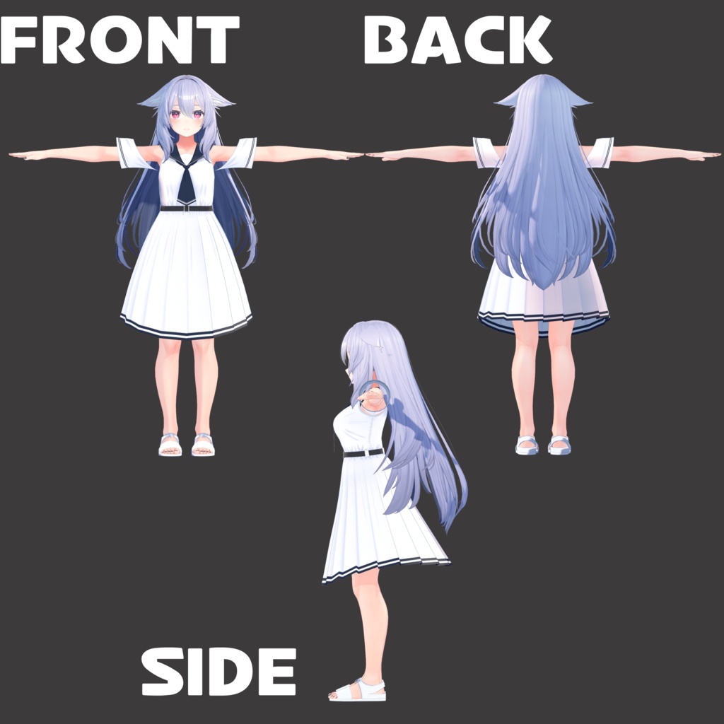 マリンセーラー【桔梗ちゃん・カリンちゃん用衣装モデル】