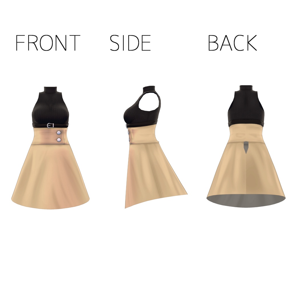 ノースリーブニット【量産型のらきゃっとぷらす】