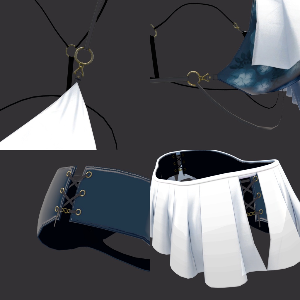 フロントフリルビキニ【量産型のらきゃっとぷらす】