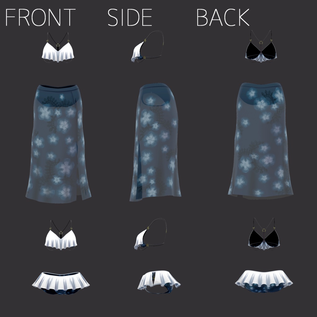 フロントフリルビキニ【量産型のらきゃっとぷらす】