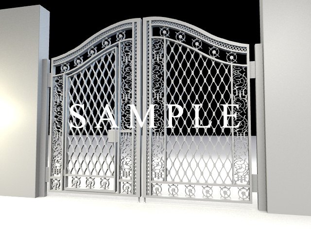 3D素材 エクステリア 門扉 外構 小物 家具 屋外