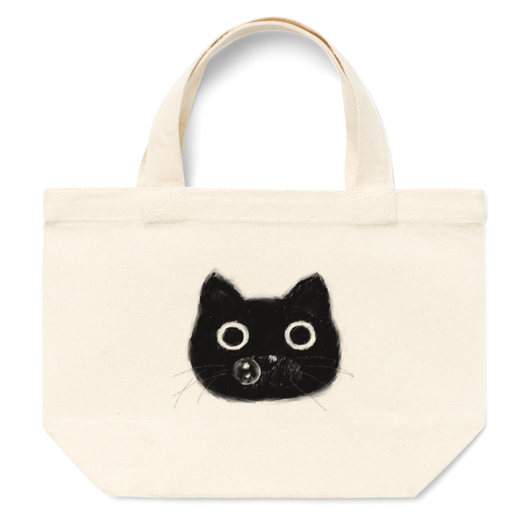 【雑貨・グッズ】黒猫トートバッグ Sサイズ