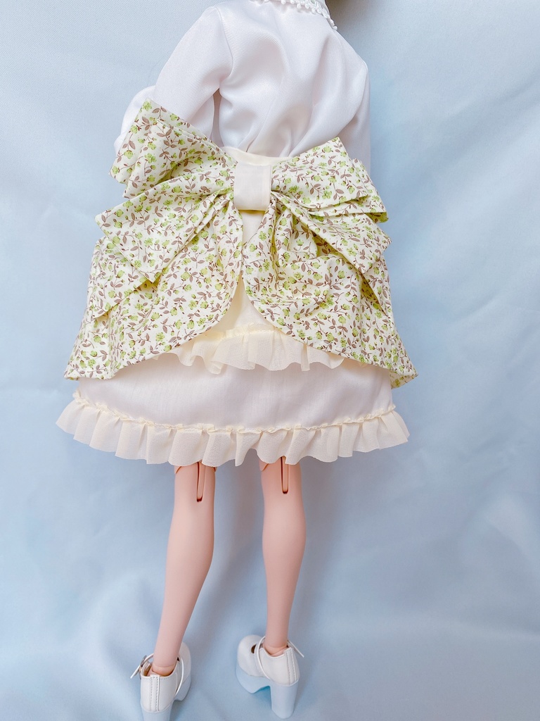 DD バックリボンスカート　小花柄