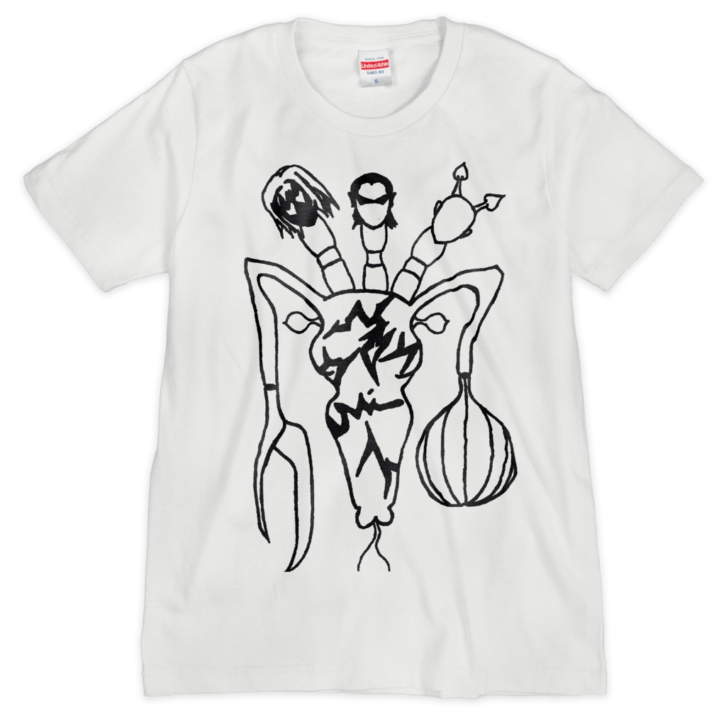 IMPERIAL EDITION WHITE×BLACK T-shirt (wh)