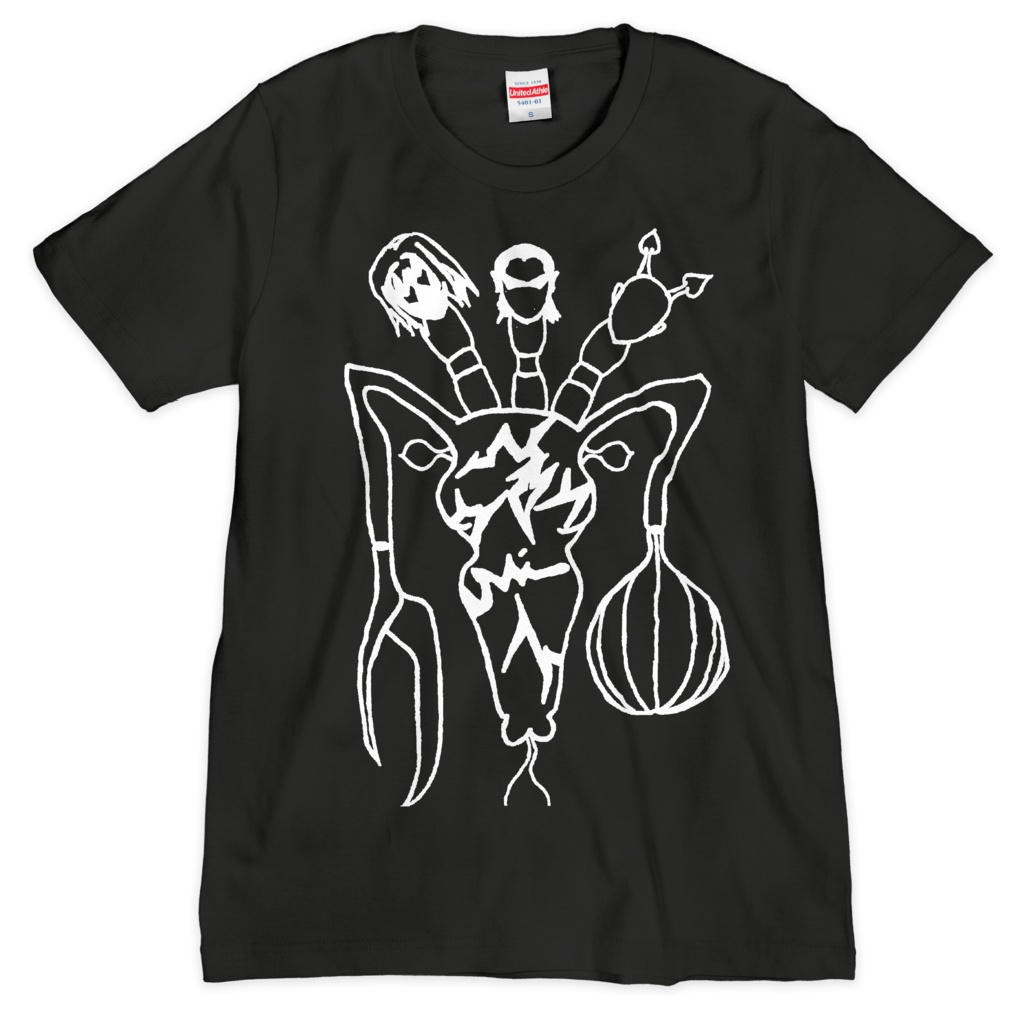 IMPERIAL EDITION BLACK×WHITE T-shirt (bk)