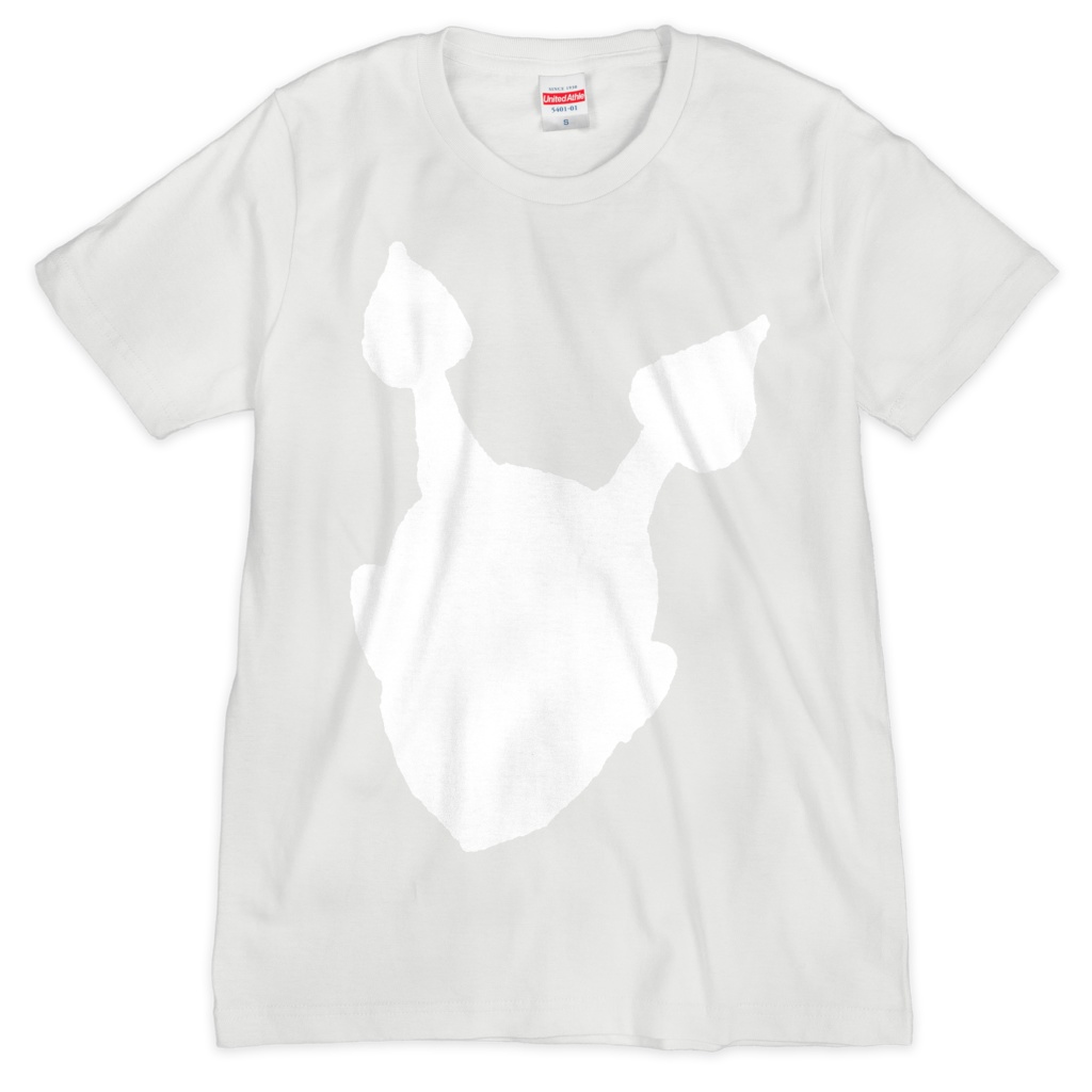 WHITE×WHITE Ver.2 シルクスクリーンTシャツ(wh)