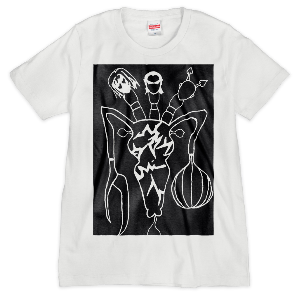 EMPEROR EDITION WHITE×BLACK T-shirt (wh)