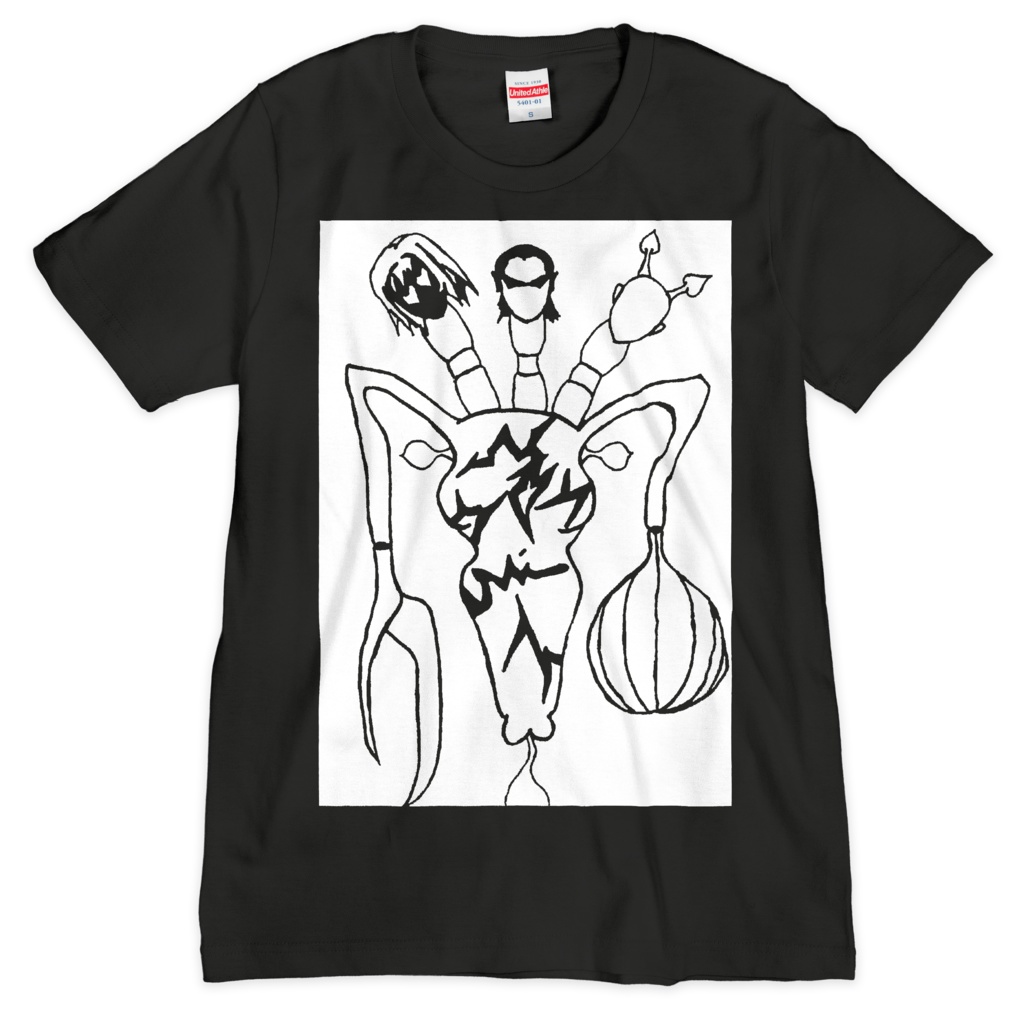 EMPEROR EDITION BLACK×WHITE T-shirt (bk)