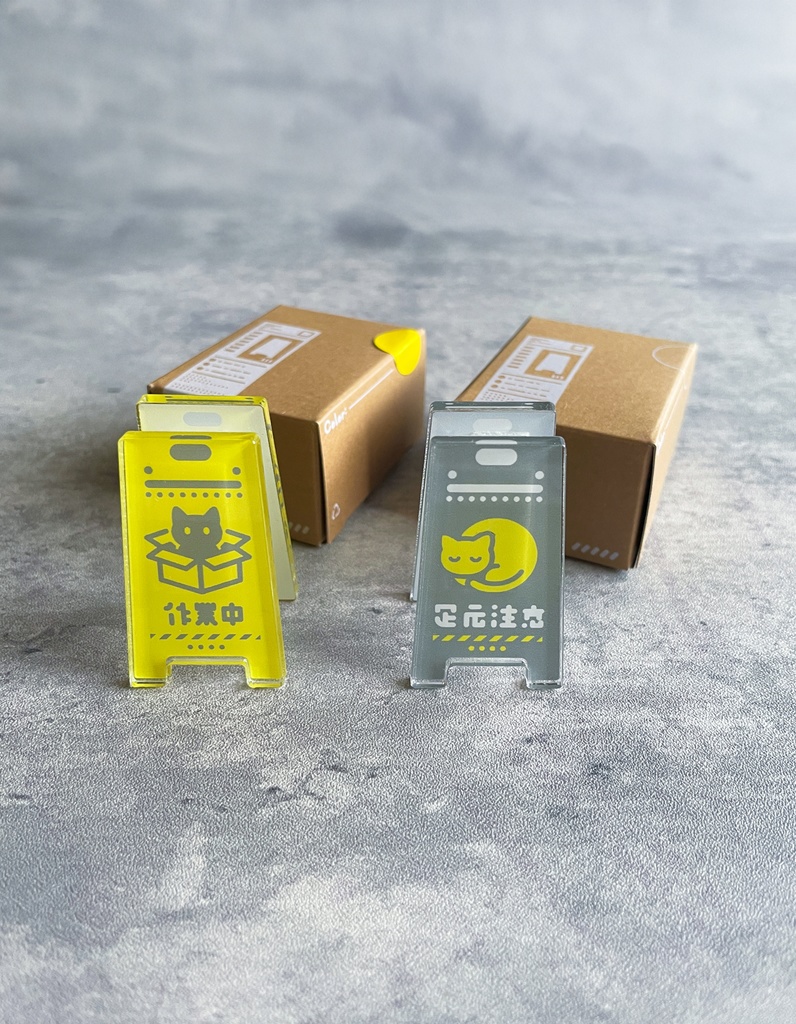 箱付きアクリルクリップ