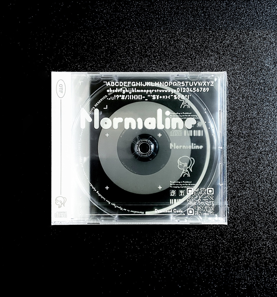 オリジナルフォント”Normaline”CD-ROM