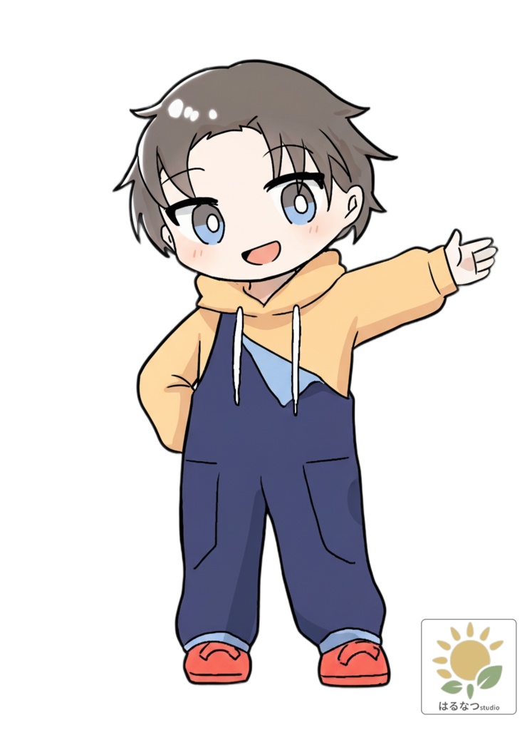 【無料】はる&なつみ お試しイラスト素材セット|6ポーズ 背景透過PNG